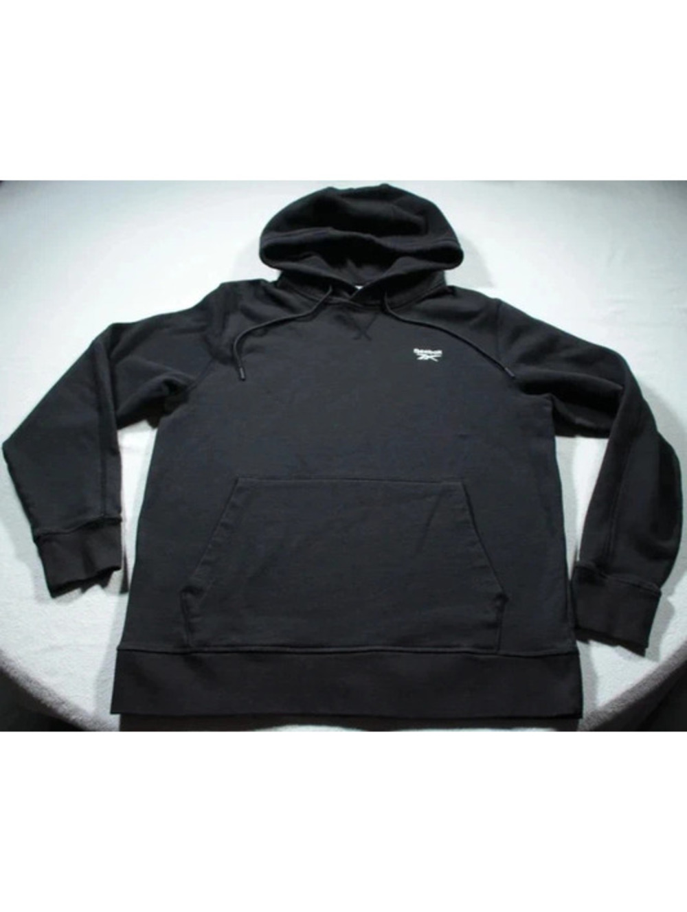Reebok Black Hooded Sweatshirt Hoodie M